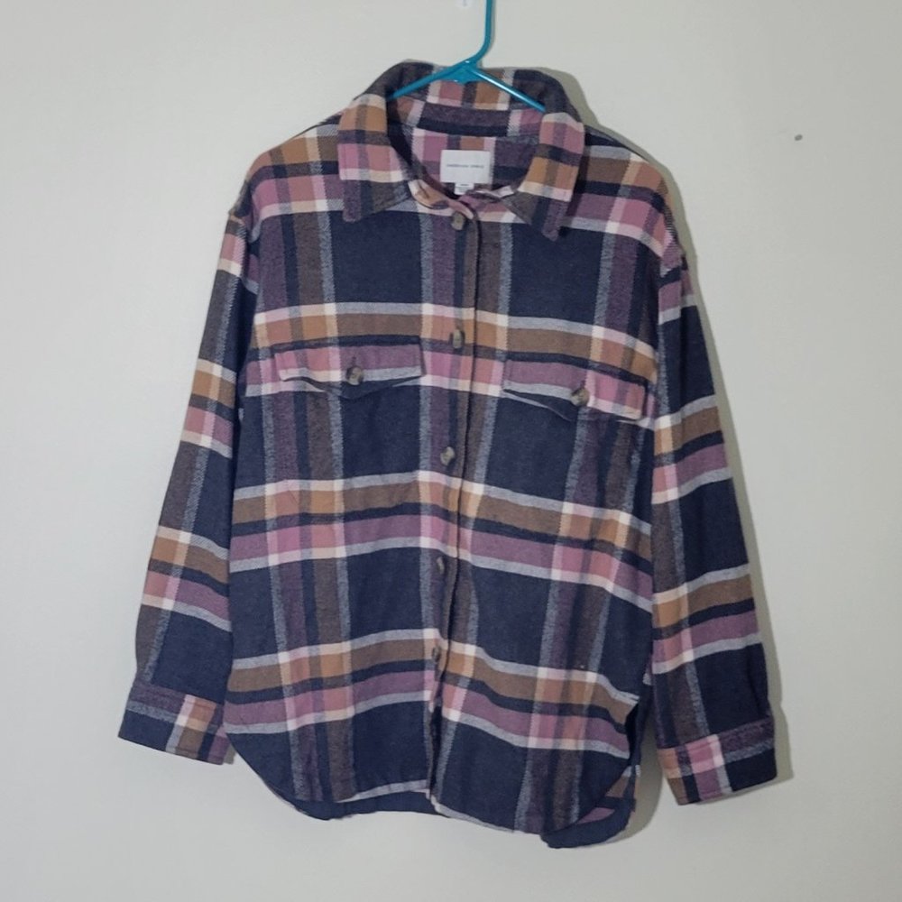American Eagle Plaid Shacket